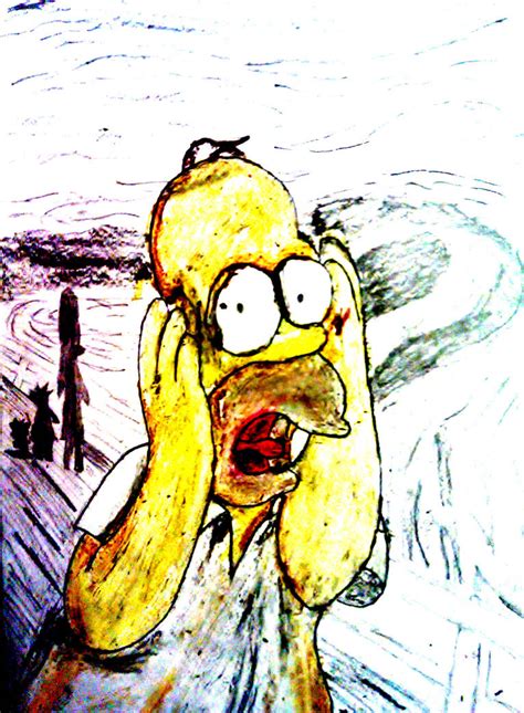 Homer Simpson Screams By Natters619 On Deviantart