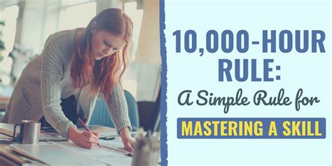 10000 Hour Rule A Simple Rule For Mastering A Skill