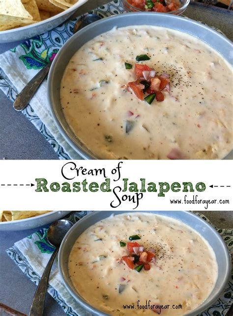 Cream Of Jalapeño Soup Jalapeno Soup Recipe Jalepeno Recipes Roasted