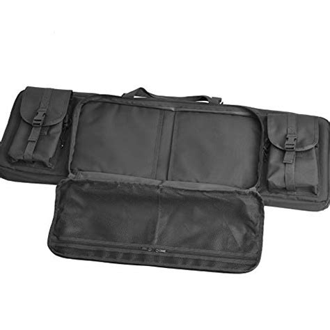 Double Long Rifle Gun Case Bag Tactical Rifle Backpack Pistol Soft