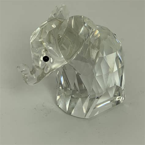 Vintage Swarovski Crystal Elephant Figurine Etsy
