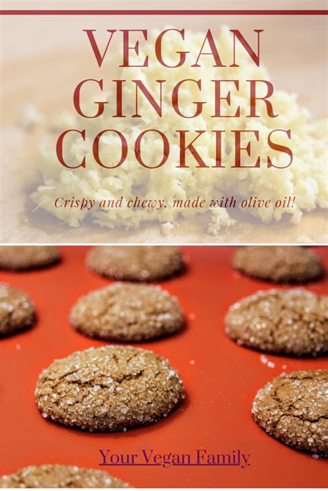 Plus, a touch of nut butter adds lots of flavor and holds the cookies together while keeping. Vegan Ginger Cookie Recipe in 2020 | Ginger cookie recipes ...