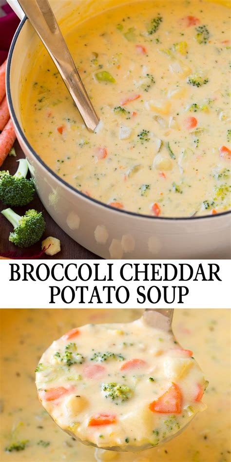 Cheddar Broccoli Potato Soup Cooking Classy