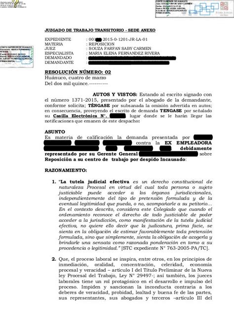 Modelo Contestacion De Demanda Laboral Por Despido Injustificado