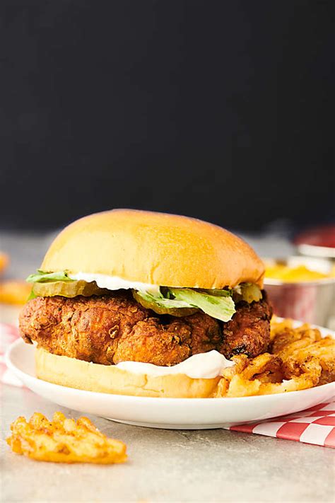 Chicken Sandwich W Juicy Crispy Fried Chicken Thighs Chicken Sandwich Crispy Fried Chicken