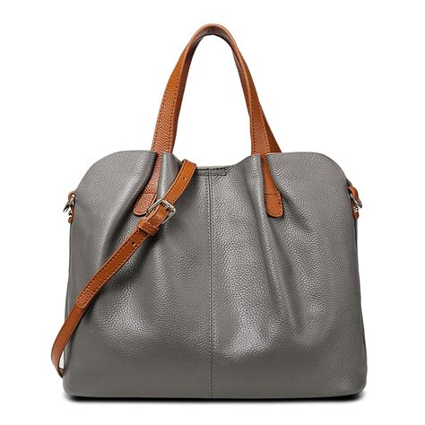 Full Grain Leather Tote For Women Luxury Handbags Designer Shoulder Bag