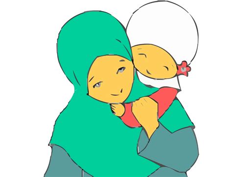 Gambar Kartun Muslimah Ibu Dan Anak Terbaru