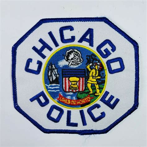 Chicago Police Illinois Patch Police Patches Patches White Patches