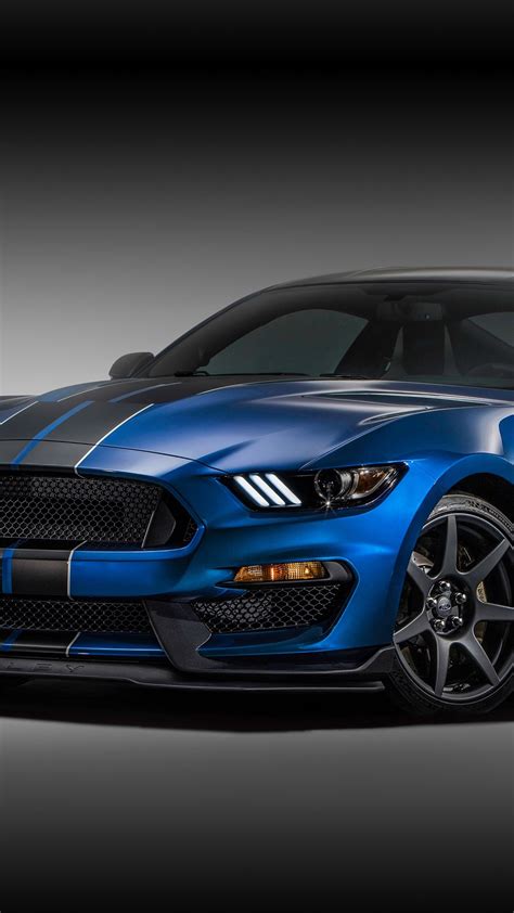 Ford Mustang Shelby Gt R Superdeportivo Color Azul X Iphone S Plus Fondos De