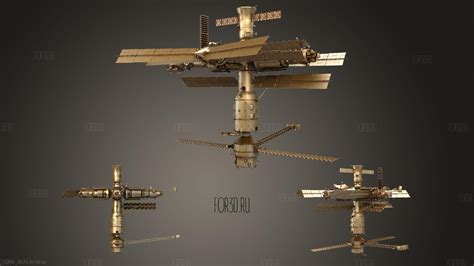 Mir Space Station Complex 3d Stl Model For Cnc