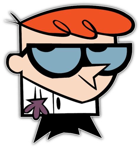 Dexter Character Dexters Laboratory Cartoon Sticker Bumper Etsy