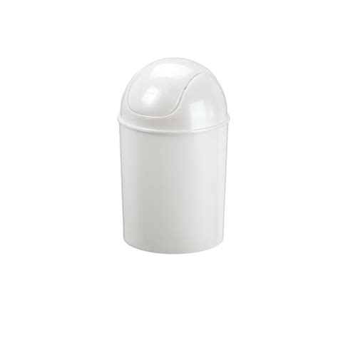 Shop Umbra Mini 15 Gallon White Plastic Trash Can At