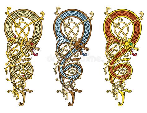 Dragon Viking Art Viking Celtic Dragon Celtic Art Celtic Patterns