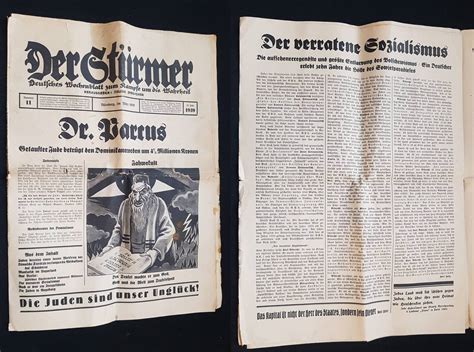 3 Reich Nürnberg Zeitung März 1939 Der Stürmer Gebraucht Ma Shops
