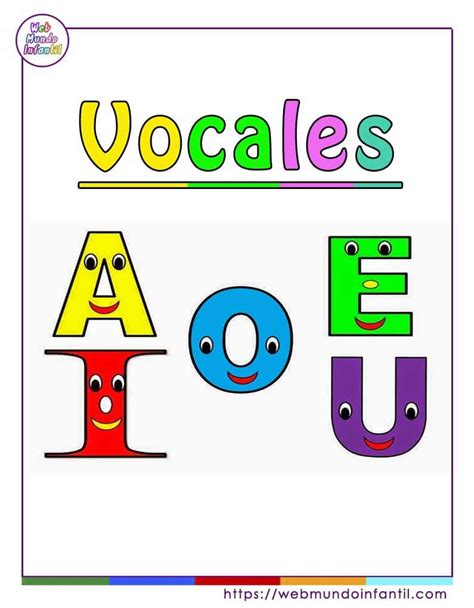 Imágenes De Las Vocales Animadas Para Imprimir A E I O U