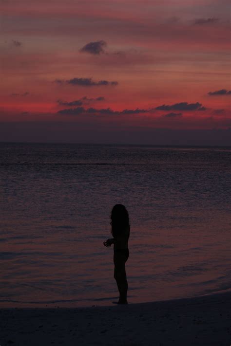 File Woman At The Beach Sunset