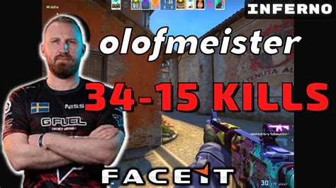 Csgo Pov Olofmeister 34 15 Inferno 𝙒𝙞𝙣 16 12 Faceit 31012023