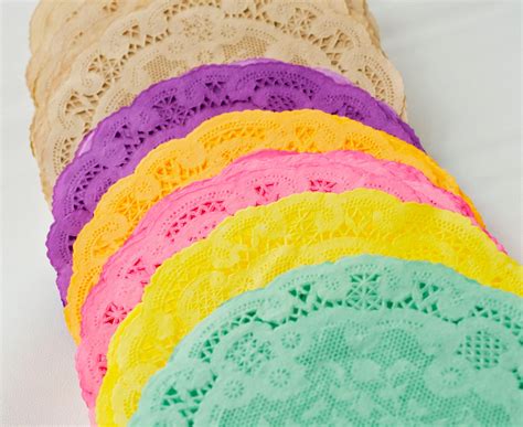 Paper Doilies Dream Lace Hand Dyed Colored Round By Todopapel