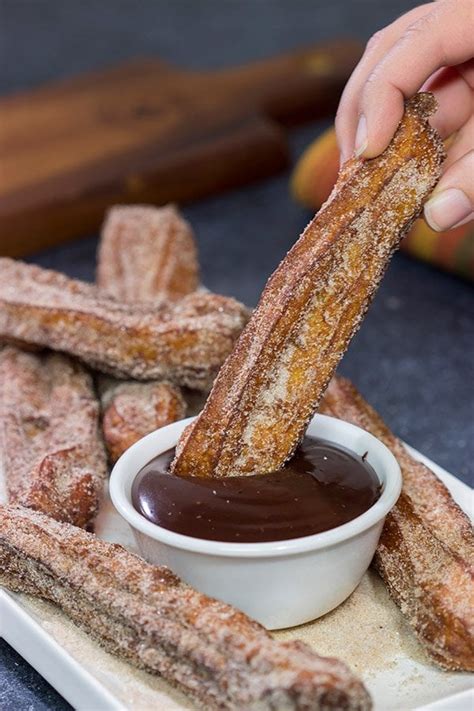 Cinnamon Sugar Churros With Chocolate Dipping Sauce