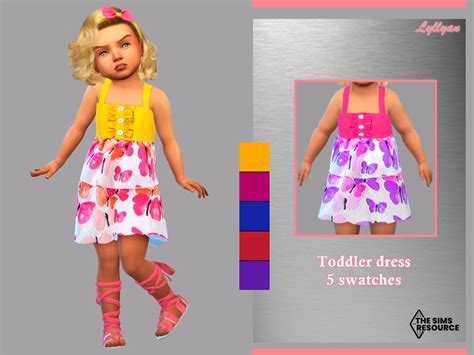The Sims Resource Toddler Dress Priscila