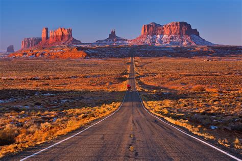 Mountain Road Desert Usa Semi Tractor Desert Wallpaper 2048x1366