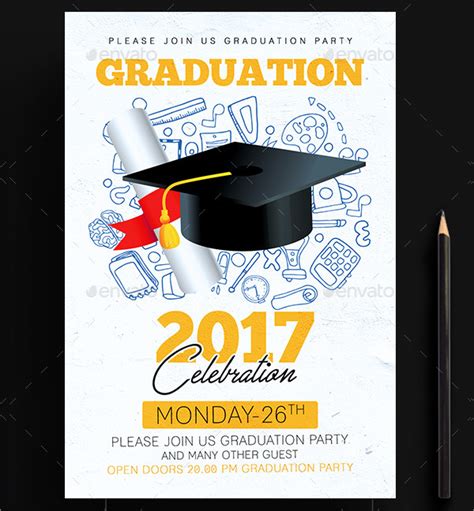 23 Graduation Invitation Templates Free And Premium Psd Ai Templates