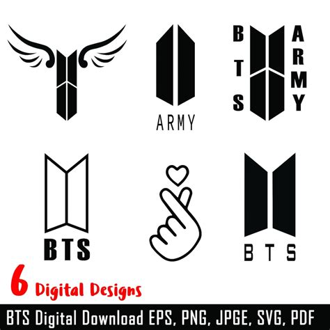 Bts Svg Bundle Pack Bts Logo Svg Bts Svg Bts Cricut Etsy Canada