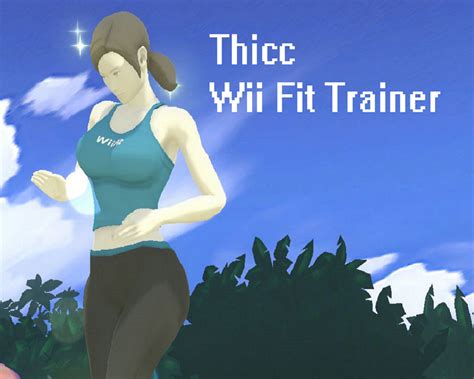 Thicc Wii Fit Trainer Super Smash Bros For Wii U Skins Wii Fit