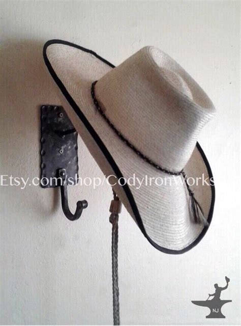 Price Reduced Cowboy Hat And Coat Rack Wall Hanger Combo Hand Etsy