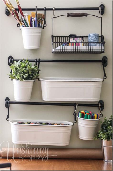 Are you the kind of person who tends to get up and move around a lot while you're crafting, rather 7. 30 DIY Storage Ideas For Your Art and Crafts Supplies