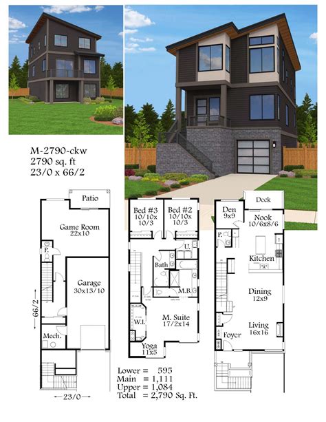 Madison House Plan Skinny House Plan By Mark Stewart Industrial