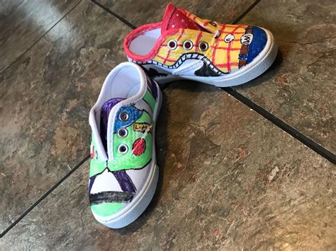 Buzz And Woody Custom Disney Toy Story Shoes Etsy