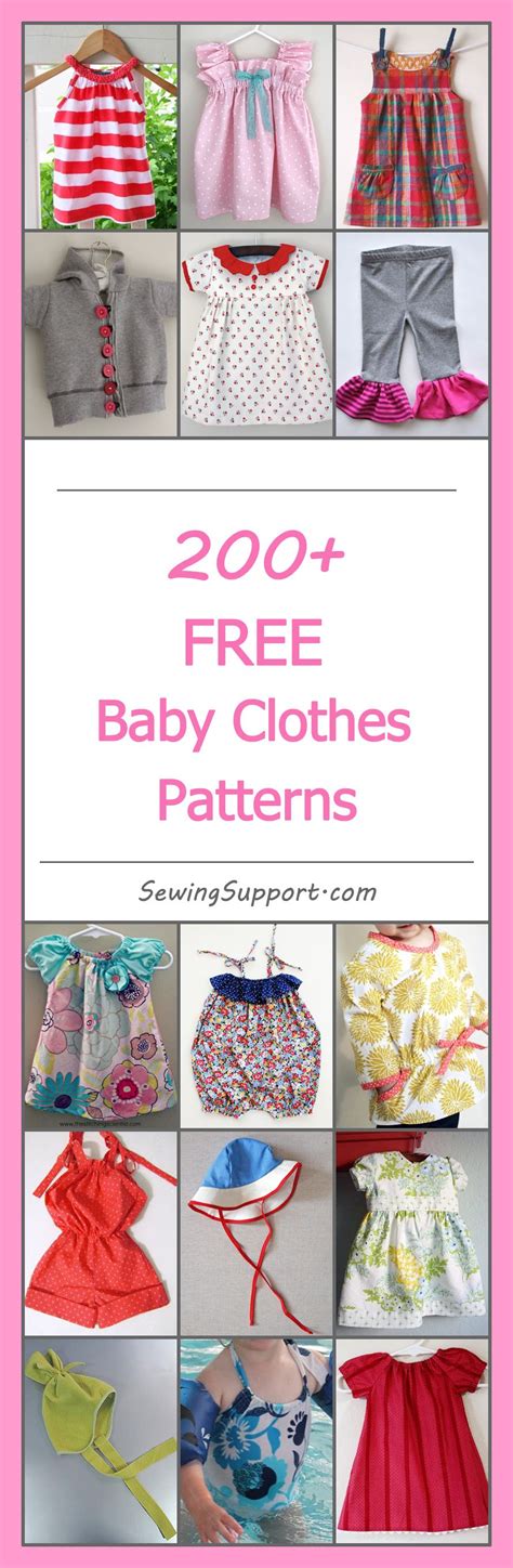 200 Free Baby Clothes Patterns Baby Clothes Patterns Sewing Sewing