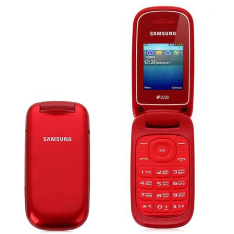 Samsung E1272 Gt E1270 Red 32mb Ram 64mb Rom Flip Gsm Unlocked Phone