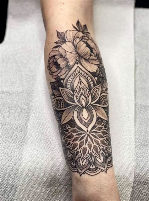Flower Mandala Tattoo Half Sleeve Tattoos Forearm Mandala Tattoos