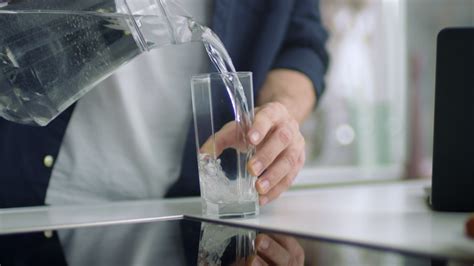 Closeup Male Hands Pouring Water Stock Footage Video 100 Royalty Free
