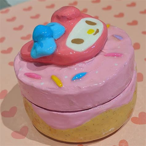 Pink Bunny Cake Box Aesthetic Kidcore Retro Kawaii Etsy