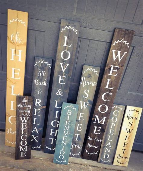 Large Welcome Signs Welcome Ish Porch Sign Front Door Decor Rustic