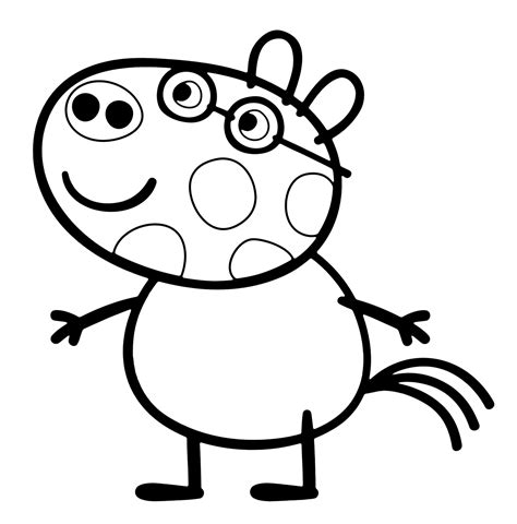 Tanti disegni da colorare con peppa pig e i suoi amici. Pedro pony amico di peppa Pig disegno da colorare gratis ...