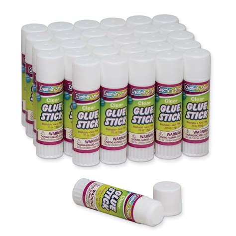Glue Sticks Clear 70 Oz Pack Of 30