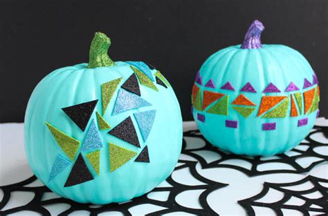 Pumpkin Week Geometric Glitter Pumpkins Design Improvised