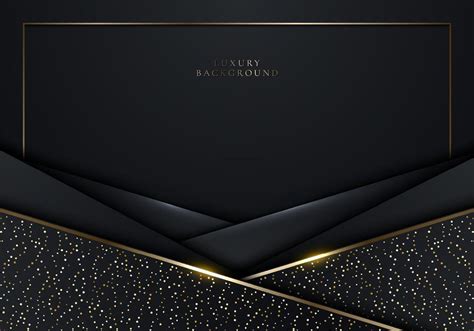 3d Modern Luxury Banner Template Design Black Stripes 5862396 Vector