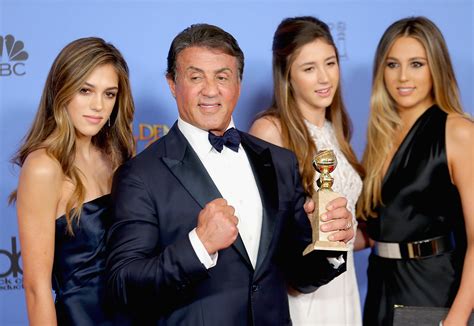 Miss Golden Globes 2017 Dad Sly Stallone Made Them Train In Heels