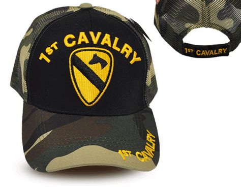 1st Cavalry Infantry Division Mesh Cap Army Military Black With