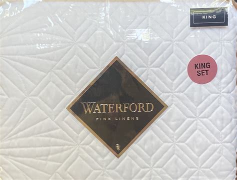 Waterford Lismore White King Quilted Coverlet Quilt Ebay