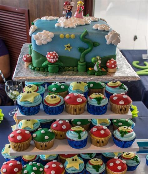 This is the second annual edition of cupcake camp montreal, a charity event where chefs and regular people compete to make the best, most elaborately decorated cupcake. gaming cupcakes | Video Game Themed Cupcakes | Mario birthday cake, Nerdy wedding cakes, Mario cake
