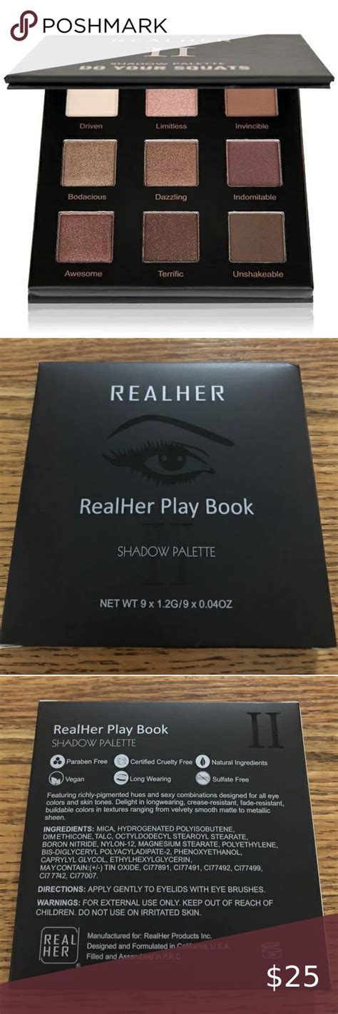 Realher 9 Shade Play Book Shadow Palette Ii Play Book Shadow Palette Shadow