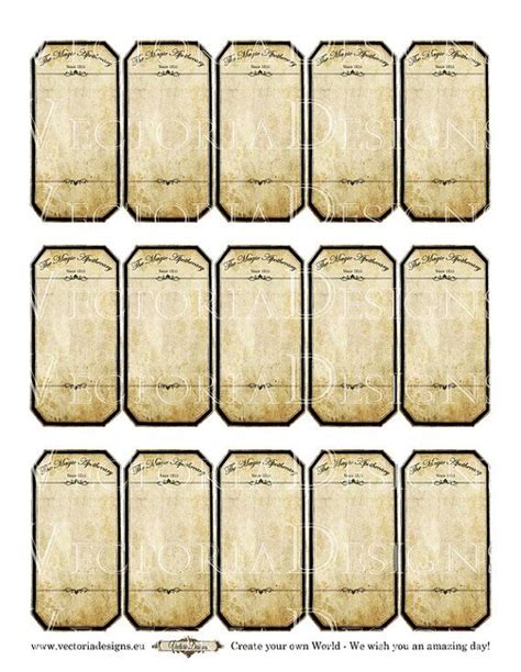 Template Free Printable Blank Apothecary Labels Printable Templates