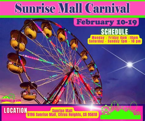 Midway Of Fun Carnival Sunrise Marketplace Citrus Heights