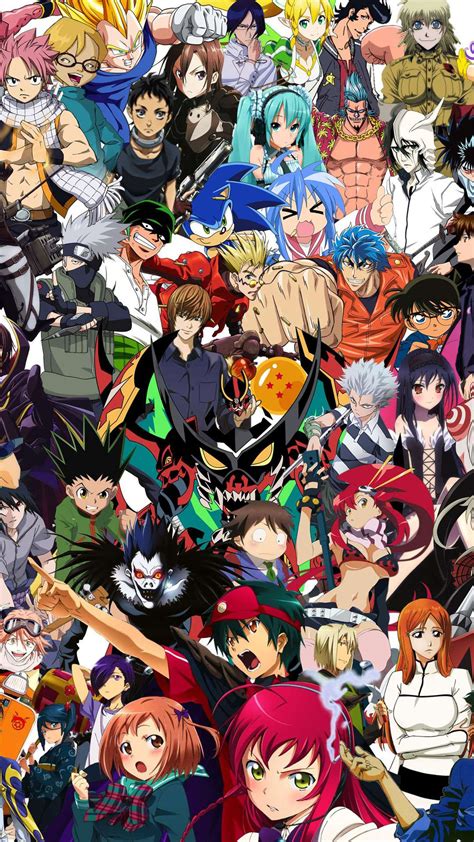 8 Anime Collage Wallpapers For Iphone And Android By Laurie Davis
